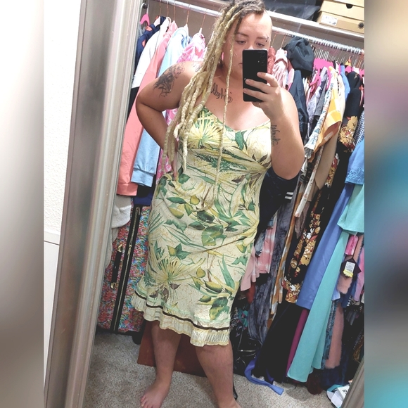 Jams World Dresses Jams World 9s Vintage Midi Vacation Dress Island